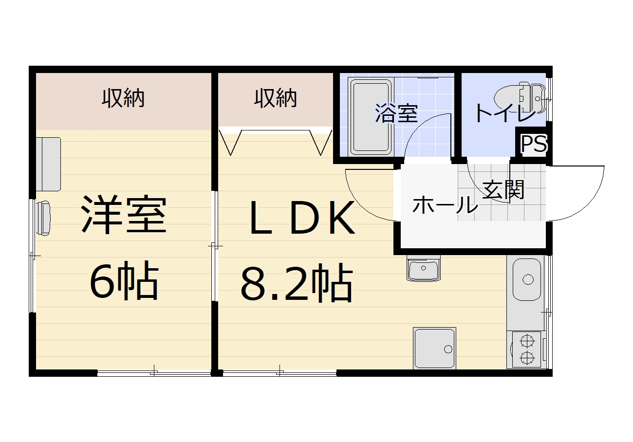 PLAZA館　Iの間取り