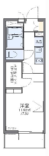 レオパレスＵｒｂａｎ桂坂の間取り