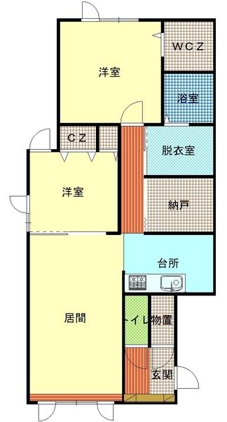 メイプルハウスA棟の間取り