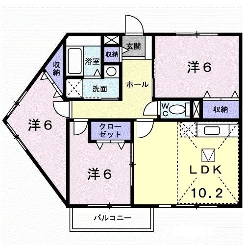 【グリーンスクエアＢの間取り】