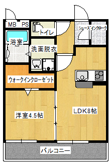 ウィステリア八幡の間取り