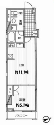 パシフィックコート中延の間取り