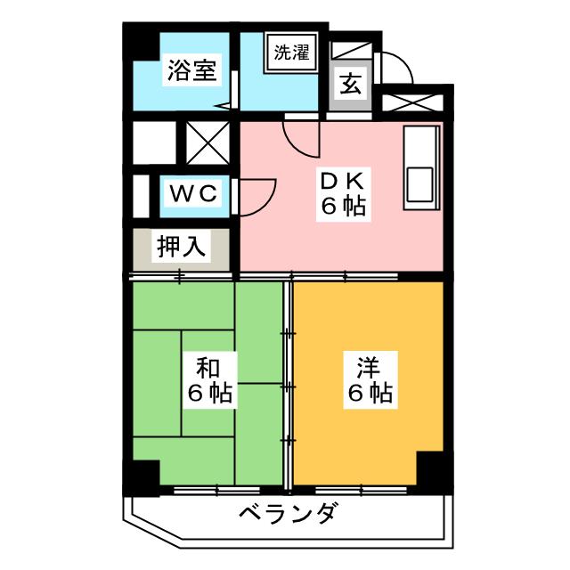 ブルーワンマンションの間取り