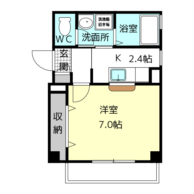 グリーンアベニュー桂の間取り