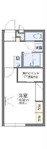 レオパレスＹｏｕＹｏｕ早島の間取り