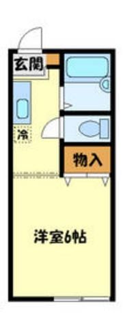 東京都八王子市中野町（アパート）の賃貸物件の間取り