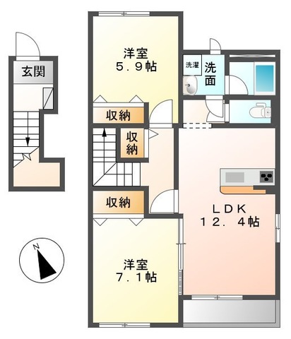 ルミエールウエストの間取り