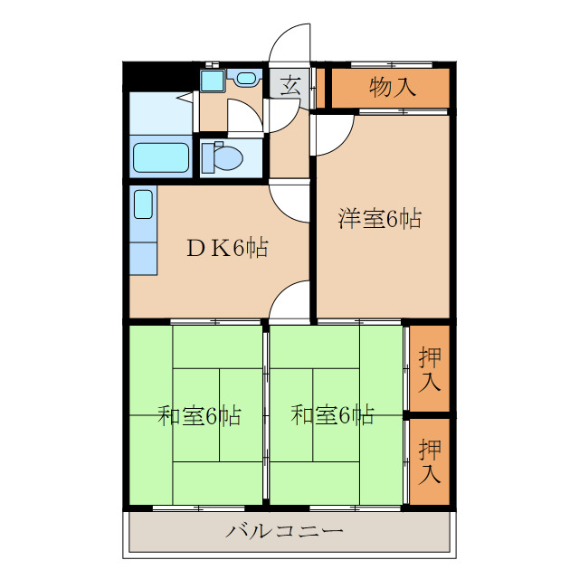 エリヴェール鹿屋の間取り