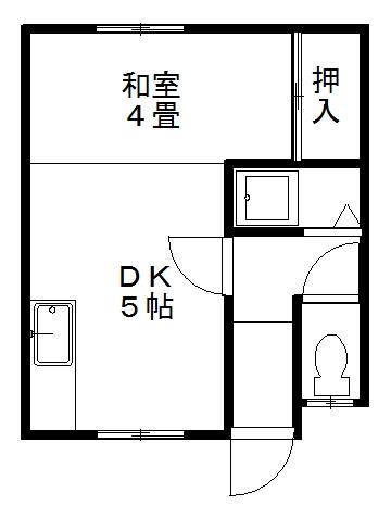 浅野ハイツ第一の間取り