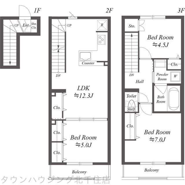 足立区綾瀬のマンションの間取り