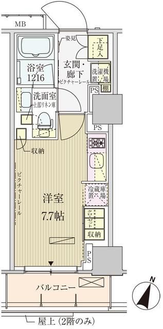 港区赤坂のマンションの間取り