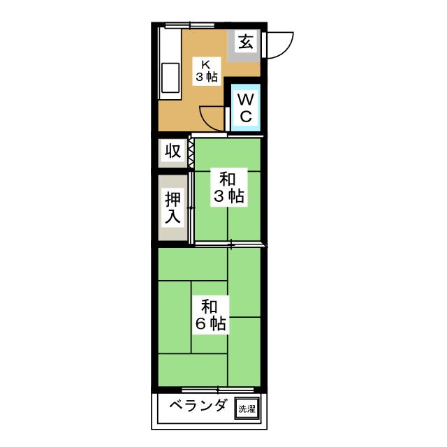 菊田マンションの間取り