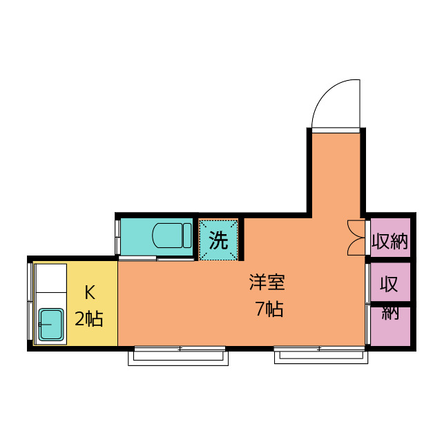 松本荘の間取り