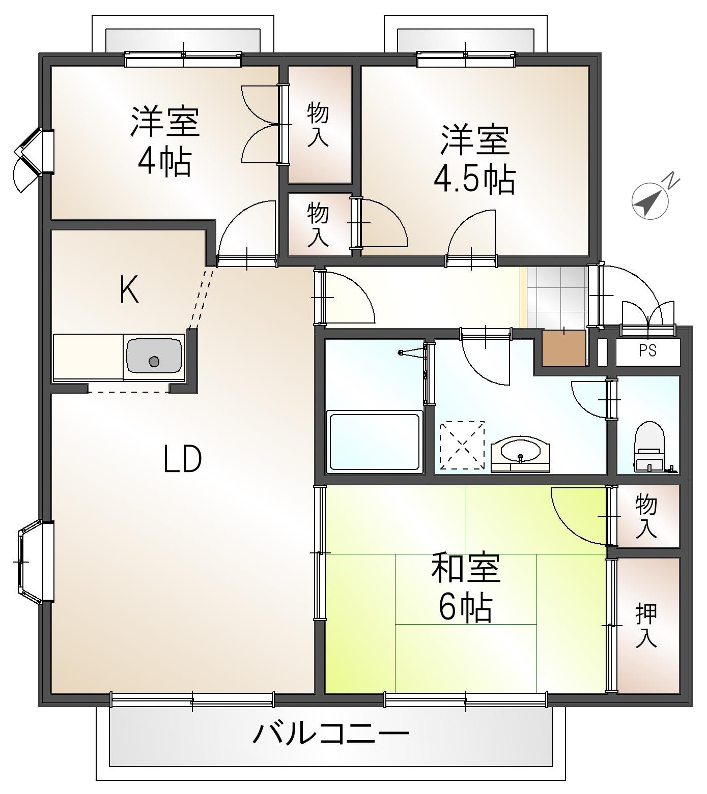 ハイツブリッジの間取り