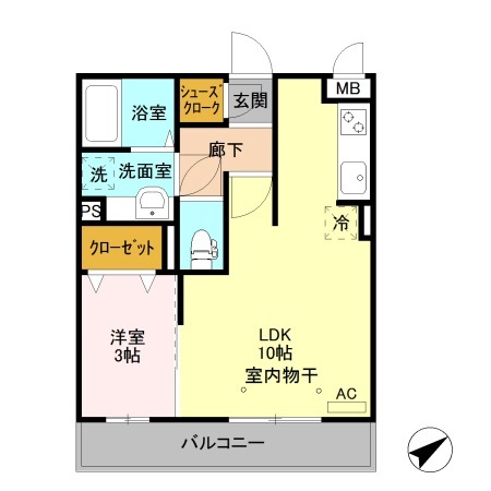 オペラハウス上大島　Ｃの間取り