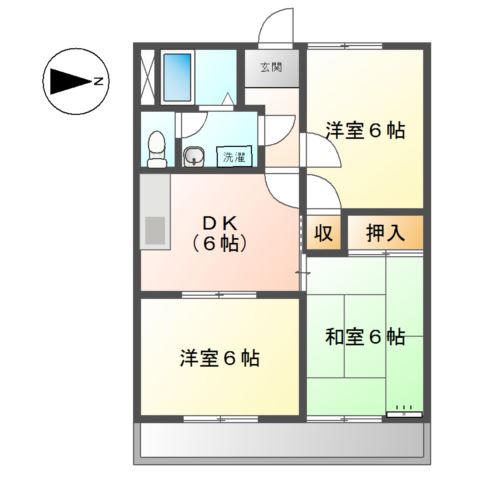 サンシティ有貝の間取り