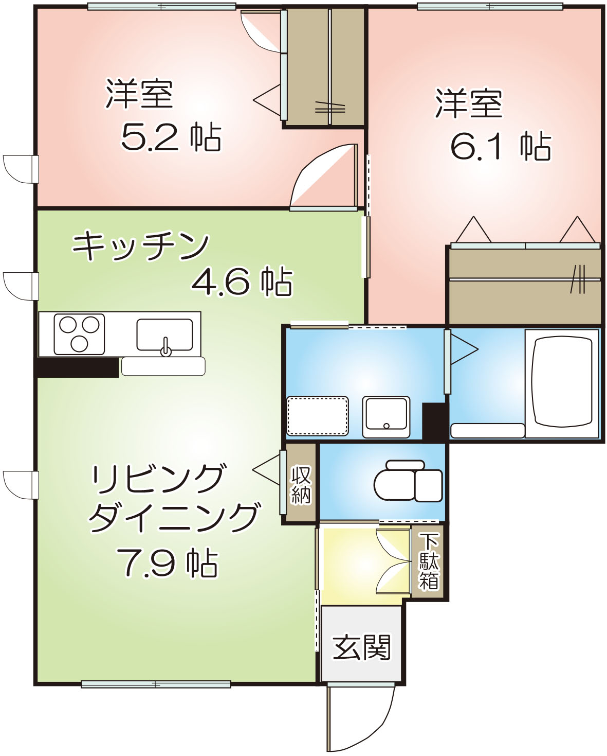 フラム・モンターニュBの間取り