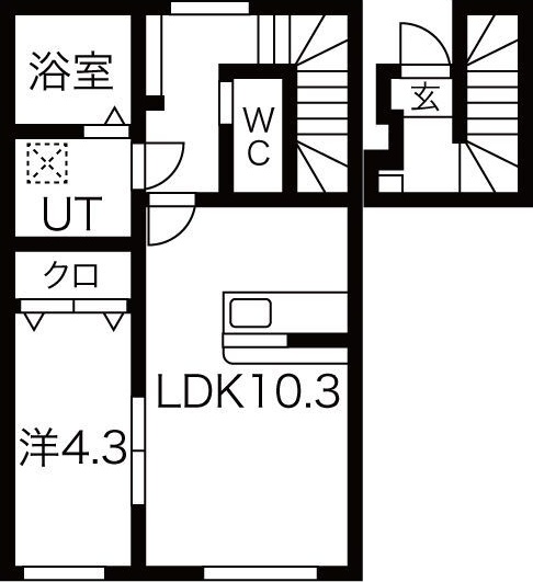 八幡平市大更第２１地割新築の間取り