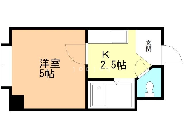 札幌市北区北三十七条西のマンションの間取り