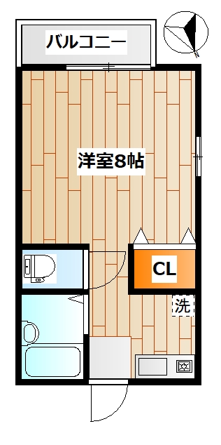 横浜市鶴見区豊岡町のアパートの間取り