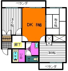 六城マンションの間取り