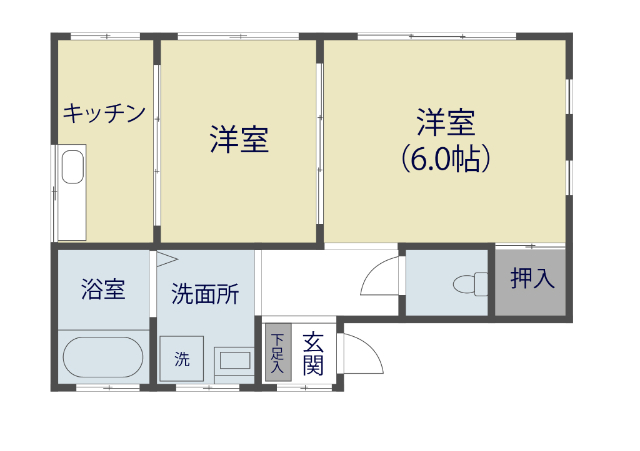 塚田ハイツの間取り