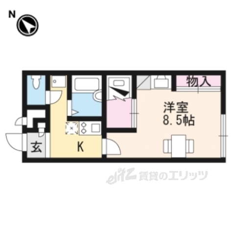 甲賀市水口町南林口のアパートの間取り