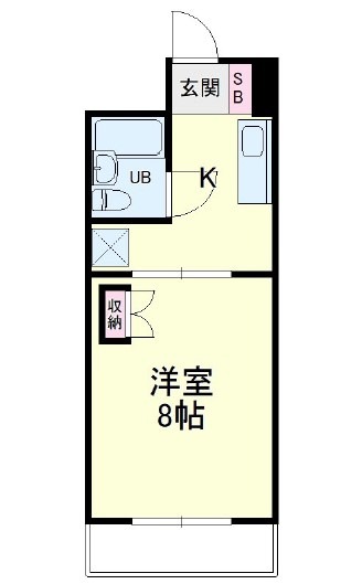 浜松市中央区舞阪町弁天島のマンションの間取り