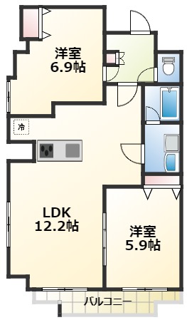 ロイヤル二ノ橋ビルの間取り