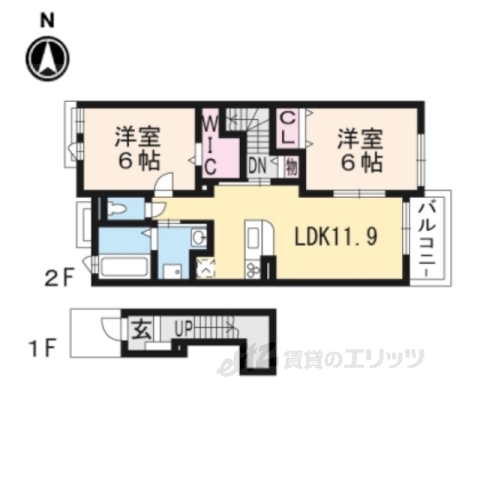 アヴニール北沢の間取り