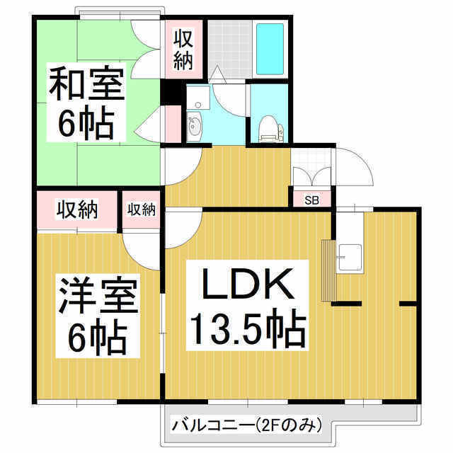 タウニーニューホワイトの間取り