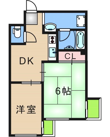 【アクシスコート住之江の間取り】