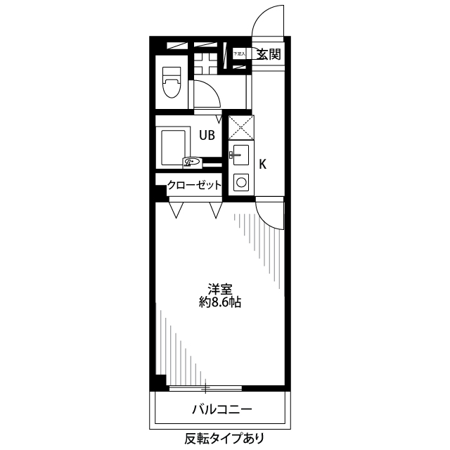 アンプルール　フェール　コートの間取り