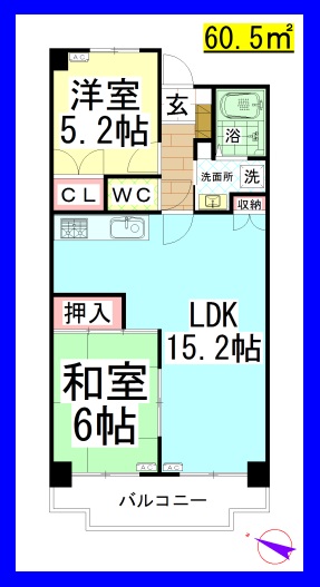 TD タウンコート湘南の間取り