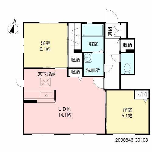 エアホルク　ヴィラ　Ｃ棟の間取り