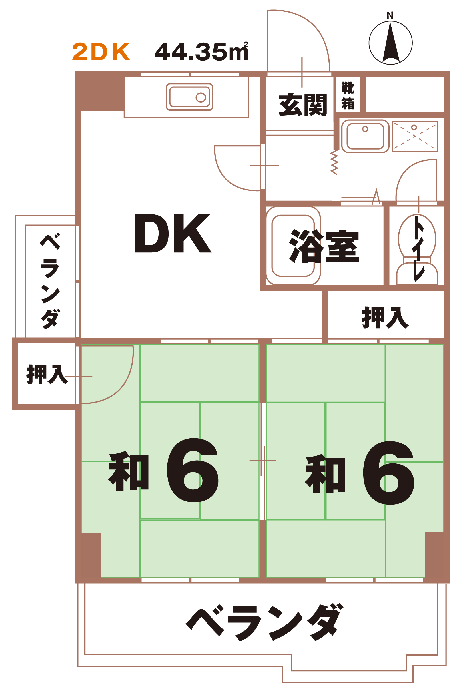 シティハイツ灘町の間取り