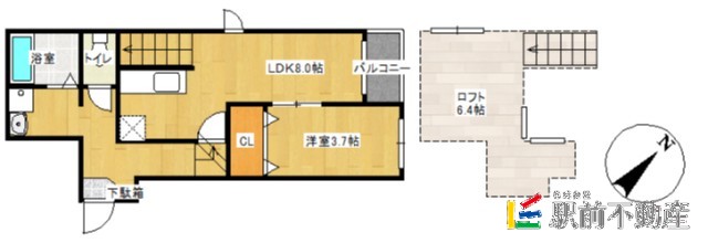 エクラタント大牟田の間取り