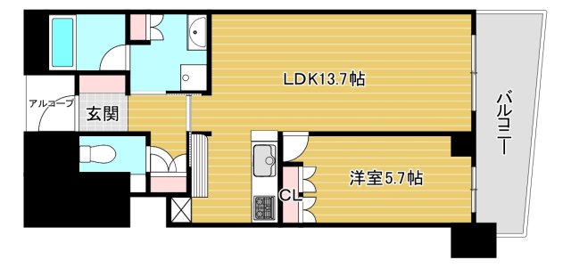 大阪ひびきの街ザ・サンクタスタワーの間取り