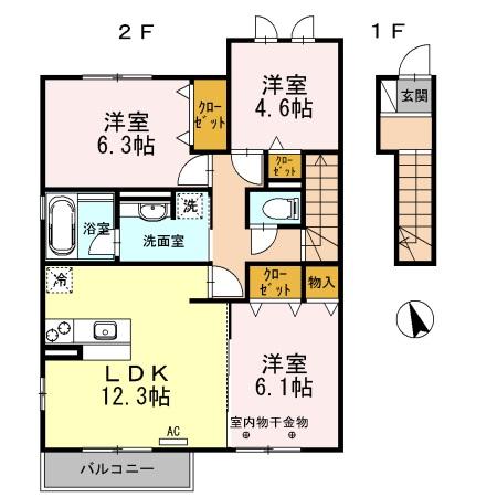 ソレイユの間取り