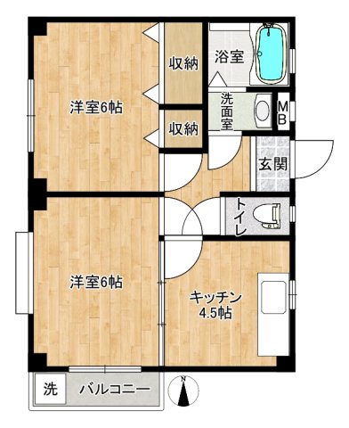 江東区大島のマンションの間取り