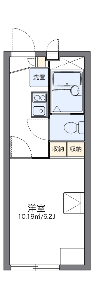 あきる野市下代継のアパートの間取り