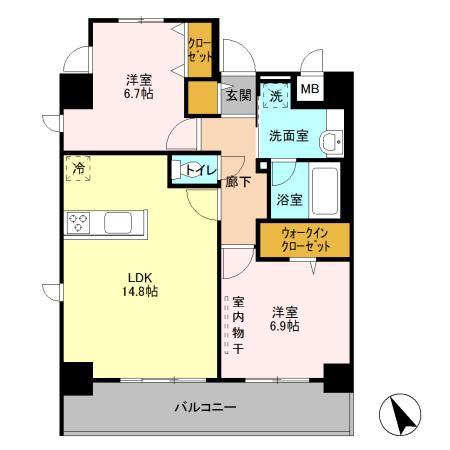 船橋市本郷町のマンションの間取り