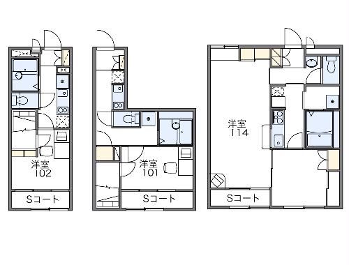 レオパレスフォレスト小倉の間取り