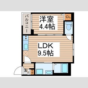 名古屋市南区柵下町のアパートの間取り