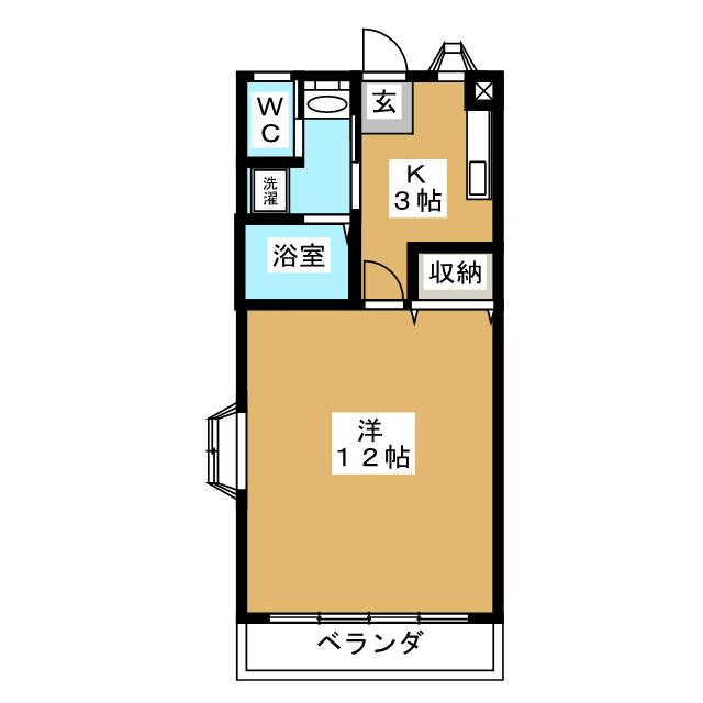 【コーポ南木７の間取り】