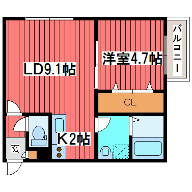 【ＬＵＡＮＡ福住の間取り】