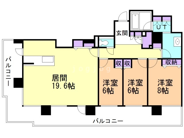 ブランズタワーアイム札幌大通公園の間取り