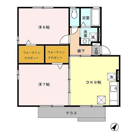 知立市西町のアパートの間取り