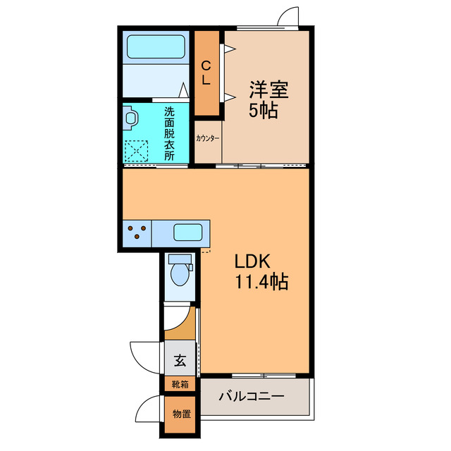 仮）西4南19新築APの間取り