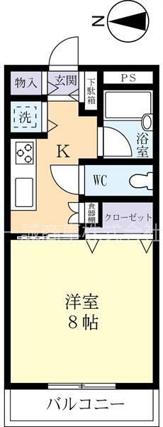 グランディル・Ｋの間取り